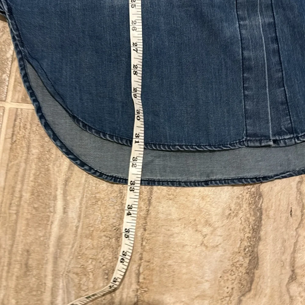 NWT Sandrine Rose x Free People Denim Button Up Top Size Small